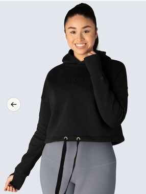 SHEFIT cropped hoodie black 2X